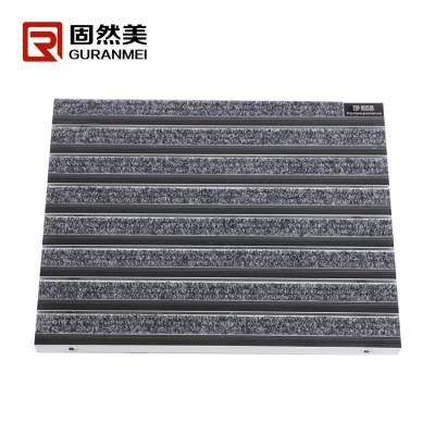 China Anti-bacteria Foil Dust Remove Mat With Rubber Strip And Mat Insert Mats for sale