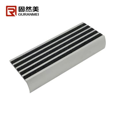 China High Quality Perforated Black Stair Edge Protection Carborundum Strip Non Slip Stair Sniffing Stair Parts Supplier or Manufacturer for sale