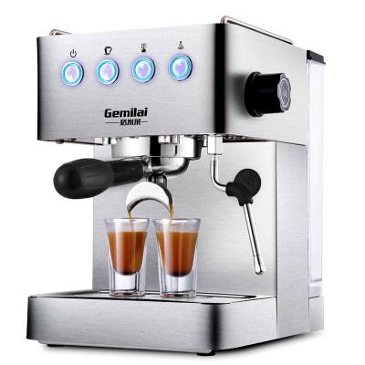 China Italian Hotel Style Gemira Coffee Machine Comes With Pump Semi-automatic Pressure Milk Steamer Commercial Coffee Machine for sale