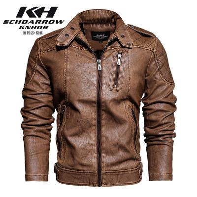 China Latest Design Waterproof Plus Size Men's PU Leather Jacket Men's PU Leather Jacket Men's Long Zipper Zipper Winter Parka Plus Size Jaket Leather Men's Jacket for sale