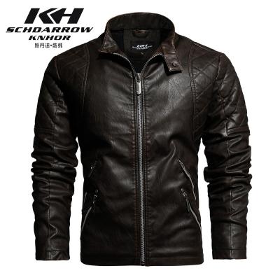 China 2020 Waterproof Raincoats Wholesale Custom Bomber Outwear Coats Motorcycle Faux Leather Mens PU Windproof Jacket for sale