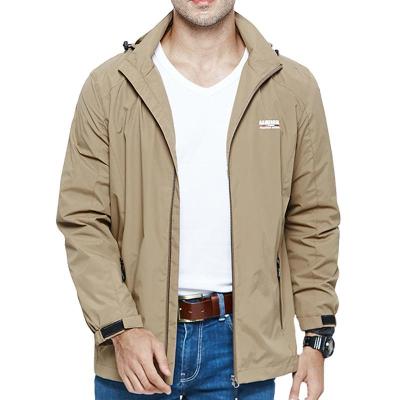 China New Fashion Men Autumn Spring Wind Breaker Hood Waterproof Breathable Windproof Coat Outdoor Jacket for sale