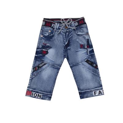 China Special Kids Boy Jeans Shorts Kids Boy Blue Jeans Pants Design Kids Clothes Stretchy Boys Shorts for sale