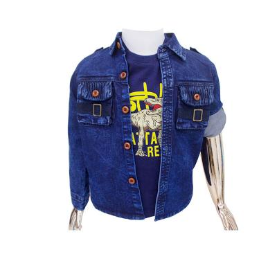 China Autumn Kids Stretch Shirts Boys Enzyme Denim Clothing Kids Shirts Boys Denim Shirts for sale