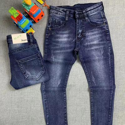 China New Style Stylish Jeans Pants Youth Latest Teen Boys Summer Vintage Kids Wash Denim Pants For Boys for sale