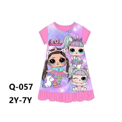 China Breathable Kids Wear Baby Dress Toddler Girls Dresses O-Neck Collar Babies Dress for sale