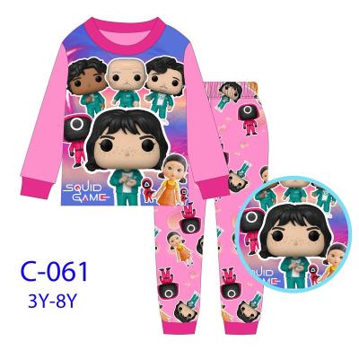 China New Design Lovely Kids Sleepwear Breathable Soft Cotton Long Sleeve 3-8years Girls Pajamas for sale