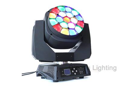 China 19x15w RGBW Infinite Mixture LED Big Bee Eyes LED Wash Zoom Moving Head Beam Performance Stage Lights for sale