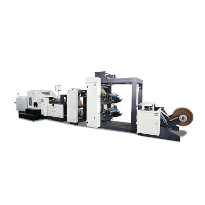 China Full Automatic Factory SBR180 Two Color Printing Food Paper Bag Making Machine Price In Kerala With Flexo Printing for sale