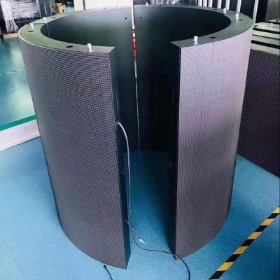 China Flexible Curved Indoor HD Indoor Outdoor P3 LED Screen Electronic Display Full Color Advertising Indoor for sale