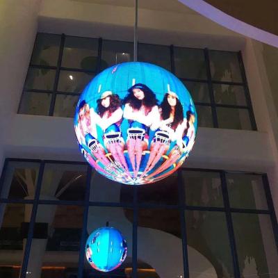 China P3 Indoor Outdoor HD Full Color Flexible Spherical LED For Visual Activity Show Interpretation 1 Meter Diameter LED Ball Screen for sale