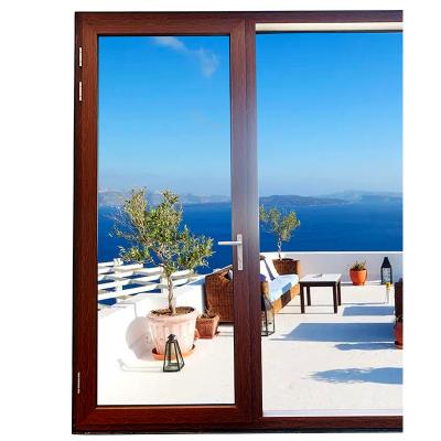 China Swing Out Aluminum Glass French Door Double / Single Leaf Swing Out Doors For Cafe / Courtyard Aluminum Alloy View Fly Screen Door for sale