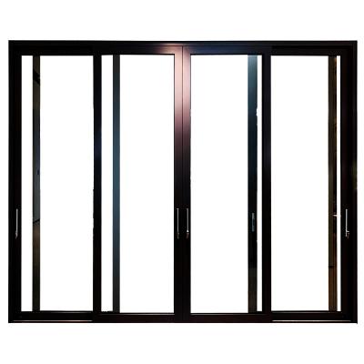 China Heat Insulation Interior Aluminum Push Pull Casement Door with Double Tempered Glass Aluminum Push Pull Luxury Sliding Door for Living Room for sale