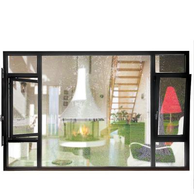 China Swing Commercial Aluminum Glass Sliding Casement With Fly Net Screen Tent Top Single Double Hung Window Tilt Turn for sale