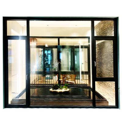 China Swing Aluminum Swing Window With Thermal Break Design Building Material Swing Windows Aluminum Casement Window for sale