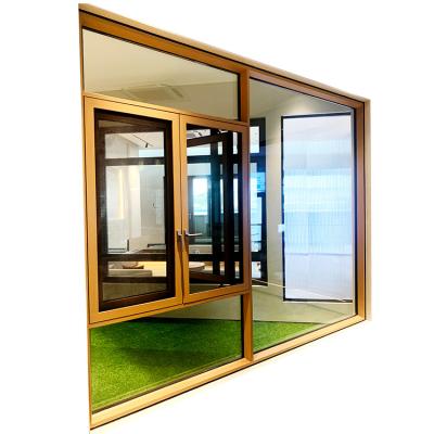 China Swing Aluminum Swing Window With Thermal Break Design Swing Hinges Aluminum Slide And Swing Windows for sale