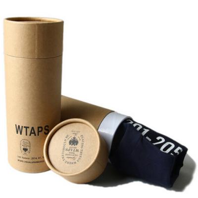 China Recyclable Digital Printing Kraft Paper Tube Cardboard Packaging For T Shirt for sale