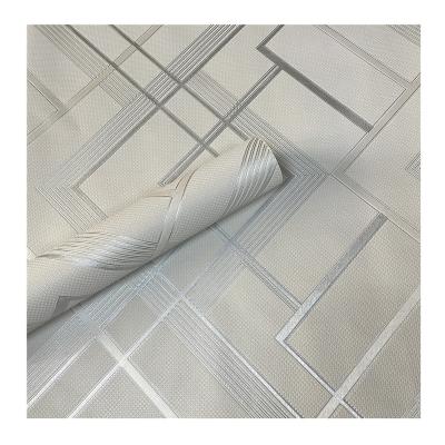 China Modern Embossed Modern Wallpaper 3D Type PVC Waterproof 1.06m Wallpaper Rolls for sale