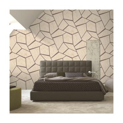 China Huge Marble Triangle Marble Exterior Wall Rhombus 3D Geometric 3D Pattern 1.06M Wallpaper for sale