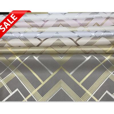 China Waterproof+ECO-Friendly Embossed Wallpaper 3D Geometric Textured Wallpapers / Wall Coating 1.06m Luxury Wallpaper for sale