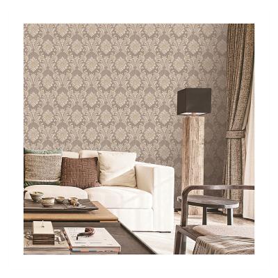 China Eco - Friendly Household Use Heavy Embossed Damask Vinyl Wallpaper for sale