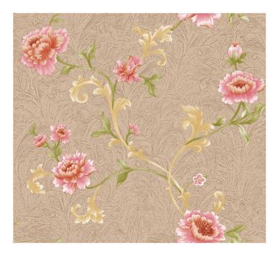 China Modern beautiful nature heavy vinyl floral wallpaper designs for bedrooms for sale