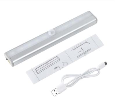 China Aluminum Alloy + Aluminum Alloy Human Body Detection Light Control Acrylic Led Induction Lamp for sale