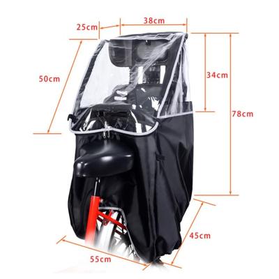 China Waterproof Oxford Cloth Rain Cover For Baby Bicycle Saddle For Kids Safety Rear Baby Bike Seat for sale