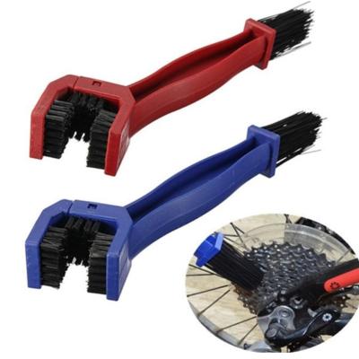 China 2PCS Plastic Steel Bike Chain Remover Gasket Motorcycle Bicycle Chain Cleaning Brush Tools for sale