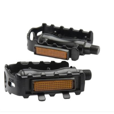 China MTB Bike Pedals Bicycle Pedals With 9/16 Inch Boron Steel Axle With Reflector And Flat Body Road Bikes - Replacement Cycling 11.6*10*2.5cm for sale