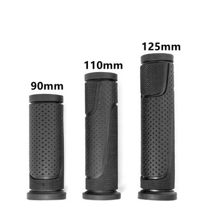 China PVC/TPR TPR Mountain Bike Grips 90MM/110MM/125MM Bicycle Handlebar Grips With End Plugs For MTB, BMX, Road Bike for sale