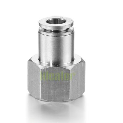 China Garment Shops 12mm Air Tube Fittings Female Straight Pneumatic Fittings Push To Tube Connector for sale