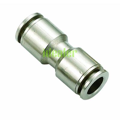 China Garment Shops One Touch Unions Reducer Straight Brass Pneumatic Fittings Brass Fittings for sale