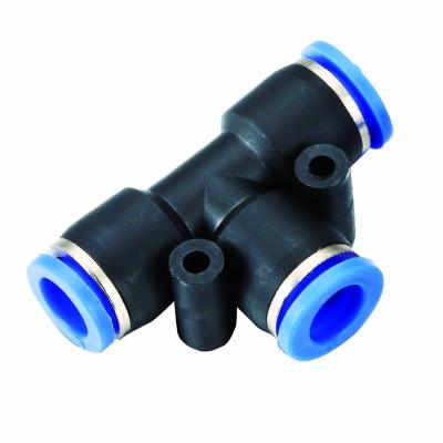 China Garment Shops Size Metric Union Pique Plastic Pneumatic Fittings Air Fittings One Touch Tube Fittings for sale