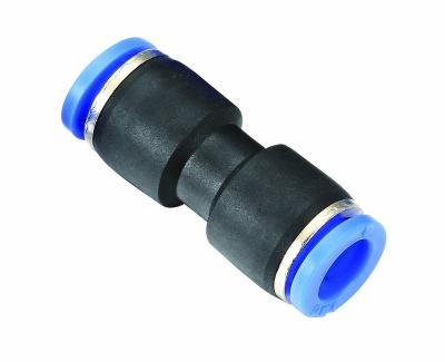 China Garment Shops 10mm PU Pipe Union Straight Fittings Embed Fittings Air Pneumatic Fittings for sale