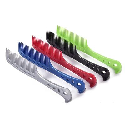 China For Home Use New Hair Long Tooth Comb Plastic Thickened Straight Hair Standing Comb Vertical Barber Handle Big Knife Comb for sale