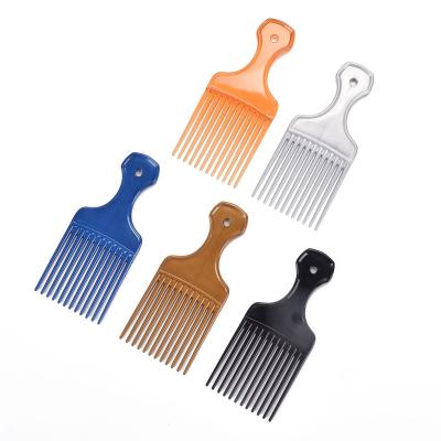 China For Commercial Heat Resistant High Quality Professional Men's Oil Color Head Comb Back Slide The Big Large Plastic Fork Comb Styling Back Comb for sale