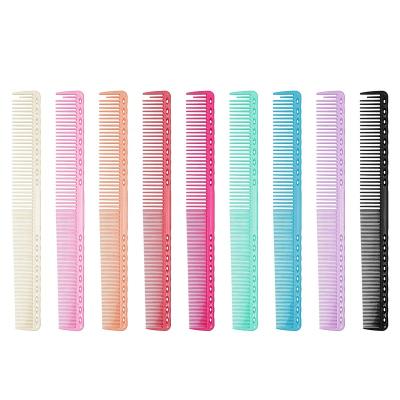 China For commercial men's hair clipping barber shop hair comb plastic comb flat hair comb double teeth dense dual-use for sale