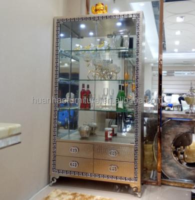 China Glass Showcase Dining Room Glass Display Cabinet Showcase Designs for sale