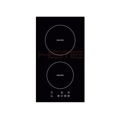 China Glass Home Ceramic 2 Burners Double Burners Household Kitchen 30cm Integrated Induction Cooktop With CE Certificate for sale