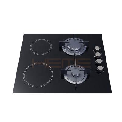 China Household Made In China New Products Kitchen Appliances Cooktop Glass Panel 4 Burner Electric And Gas Stove for sale