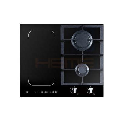 China China Manufacturer New Products Gas Household and Appliances Induction 60cm Glass Panel 4 Burner Hybrid Cooktop for sale