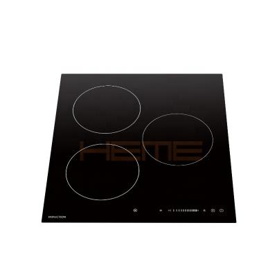 China Hot Sale Household Appliances 5800W 3 Sensor Glass Ceramic Zones Panel Electric Induction Cooker Glass Ceramic Hob for sale