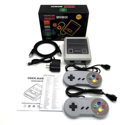 China ABS Retro Mini Classic Video Game Consoles SFC 621 Classic Mini Games Support 4K TV Game Console Player for sale