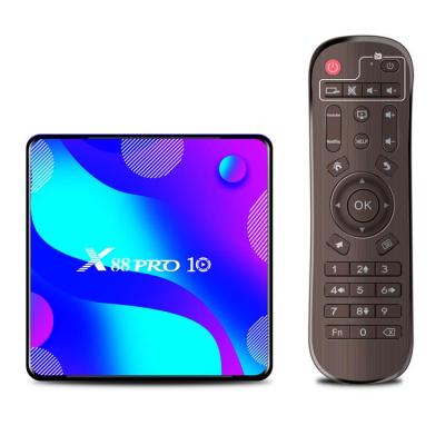 China PRO 10 Android TV Smart Android 10 X88 Box 10 4GB 32GB RK3318 2.4G 5G Wifi IPTV Set Top Box for sale