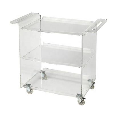 China Modern Luxury Customized Acrylic Trolley for sale