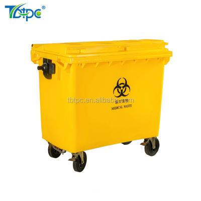 China Viable Large Size 1100L Plastic Public Trash Bin 8l kitchen compost caddy and compost bin for sale