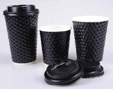 China Embossed Paper Cups with Lids for sale