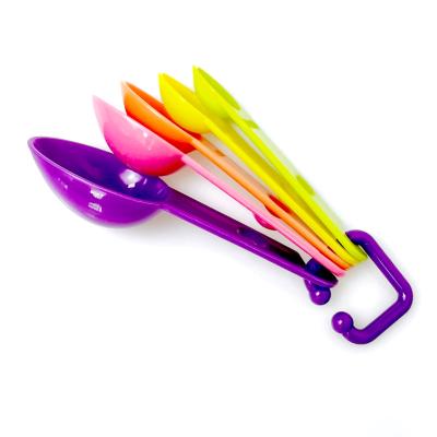 China Plastic Useful Baking Measuring Scoop 5pcs Sugar Cake Baking Spoon Kitchen Measuring Material Viable Safety for sale