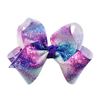 China High quality hair accessories jojo siwa bows big large custom price good size rhinestone 6 inch hair bow for sale for sale